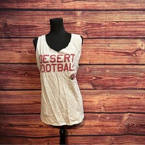 Arizona Cardinals Women's Large Heather Shirt Top Blouse Customized Woven Back